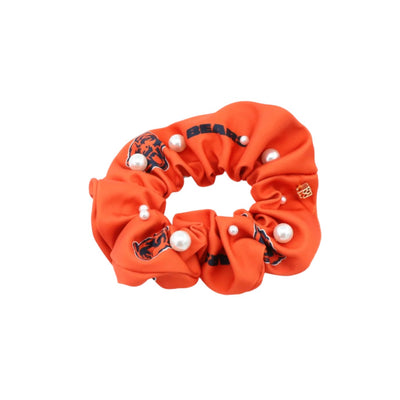 Chicago Bears Orange and Dark Navy Dual Scrunchie