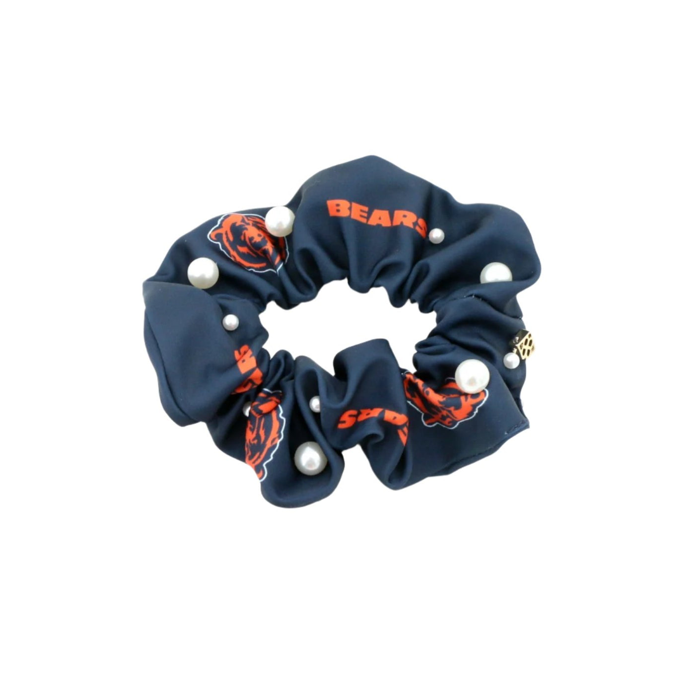 Chicago Bears Orange and Dark Navy Dual Scrunchie