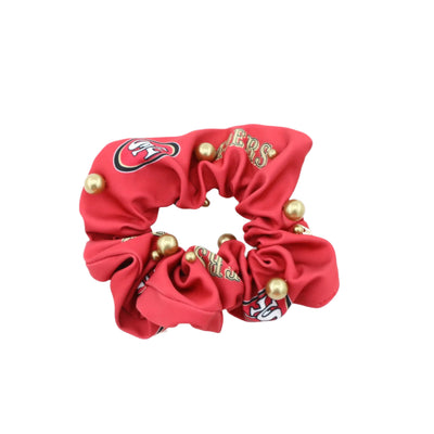 San Francisco 49ers Red and Gold Dual Scrunchie