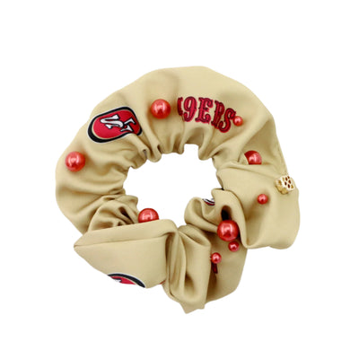 San Francisco 49ers Red and Gold Dual Scrunchie