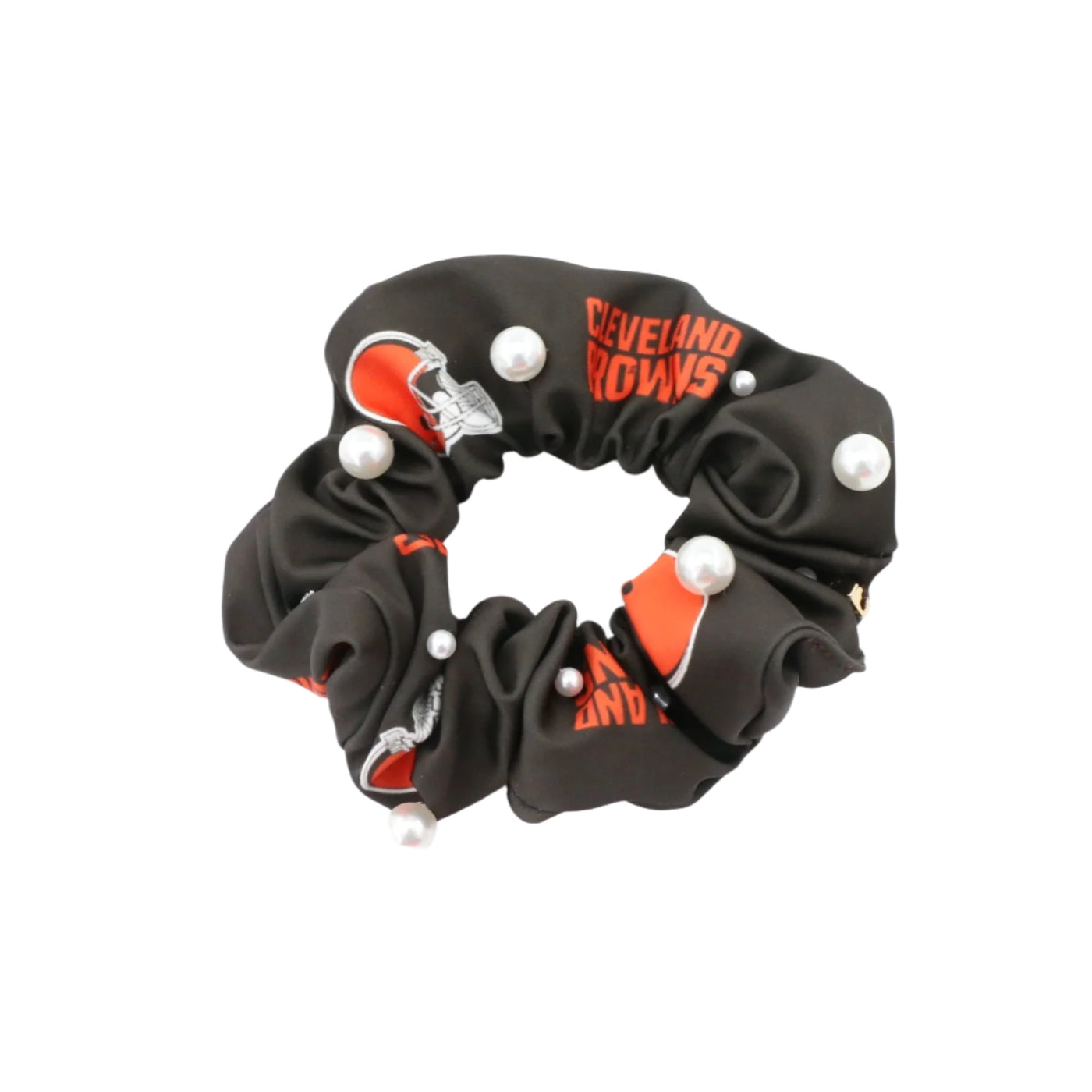 Cleveland Browns Brown and Orange Dual Scrunchie