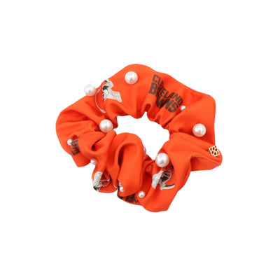 Cleveland Browns Brown and Orange Dual Scrunchie
