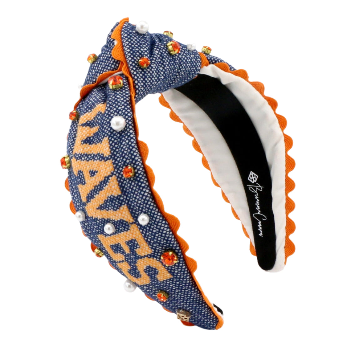 Pepperdine Adult Size WAVES Cross Stitch Headband