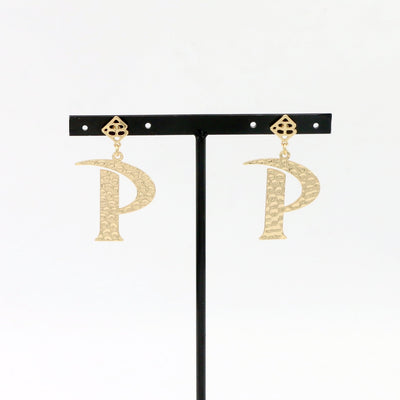 Pepperdine Gold Logo Earring with BC Logo