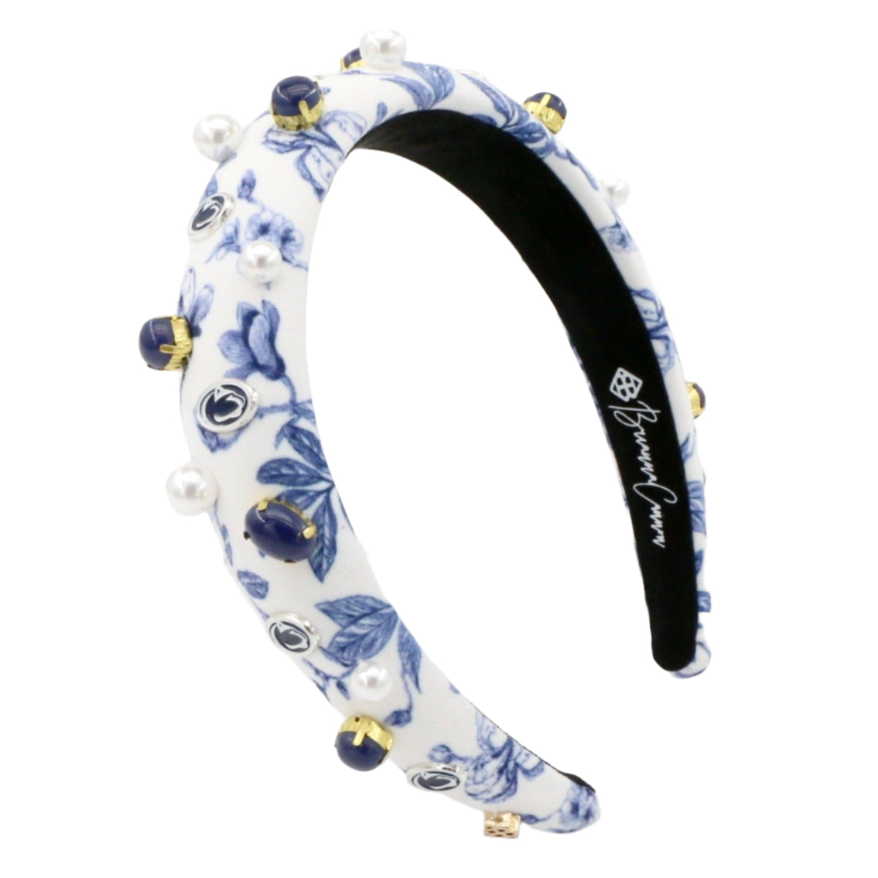 Penn State Floral Toile Logo Headband