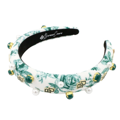 Baylor Floral Toile Logo Headband