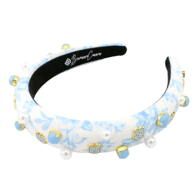 North Carolina Floral Toile Logo Headband