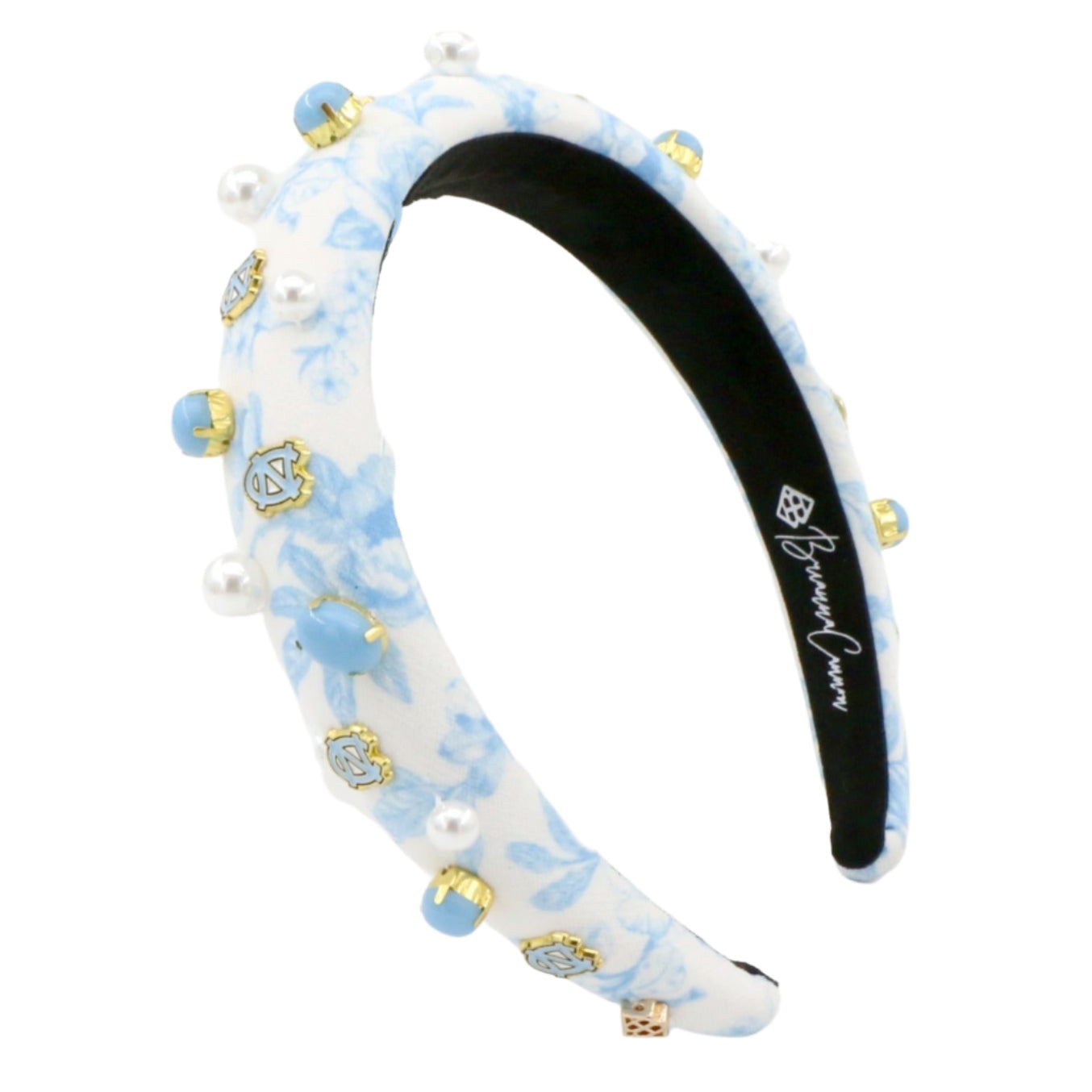 North Carolina Floral Toile Logo Headband
