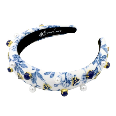 West Virginia Floral Toile Logo Headband