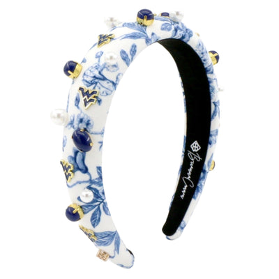 West Virginia Floral Toile Logo Headband