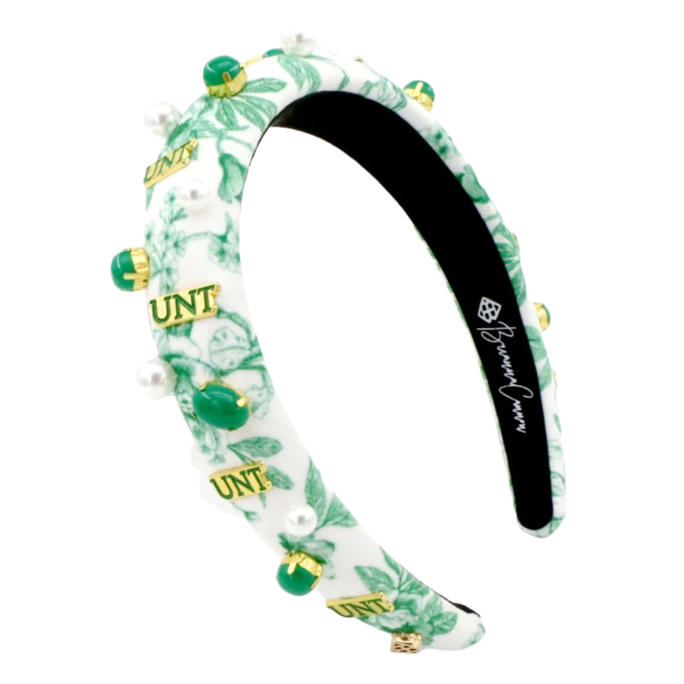North Texas Floral Toile Logo Headband PRE-ORDER (Est. Ship 1/15)