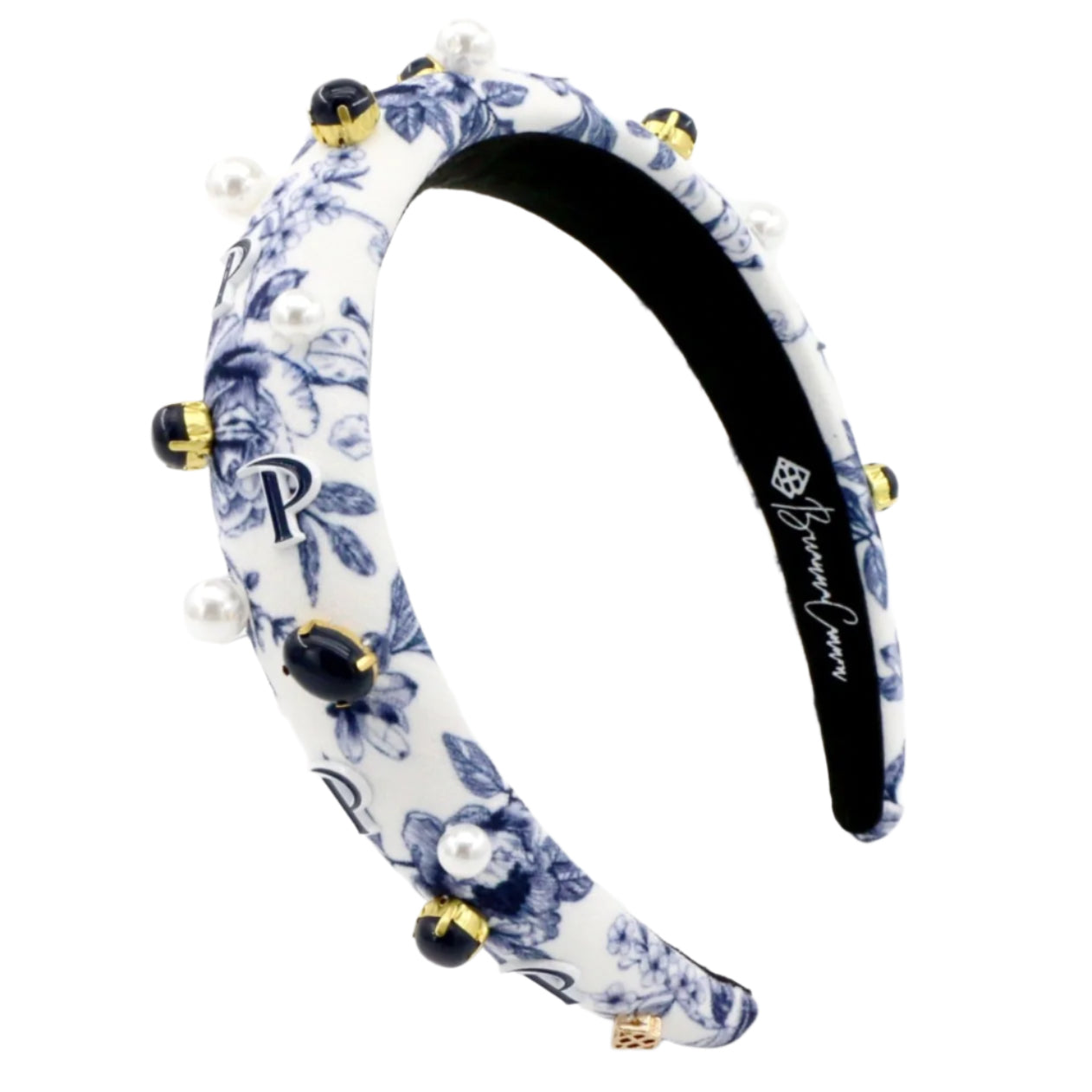 Pepperdine Floral Toile Logo Headband PRE-ORDER (Est. Ship 1/15)