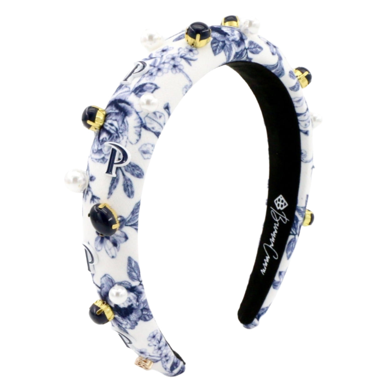 Pepperdine Floral Toile Logo Headband PRE-ORDER (Est. Ship 1/15)