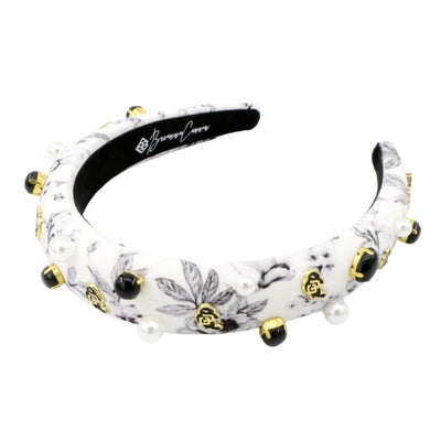 Colorado Floral Toile Logo Headband