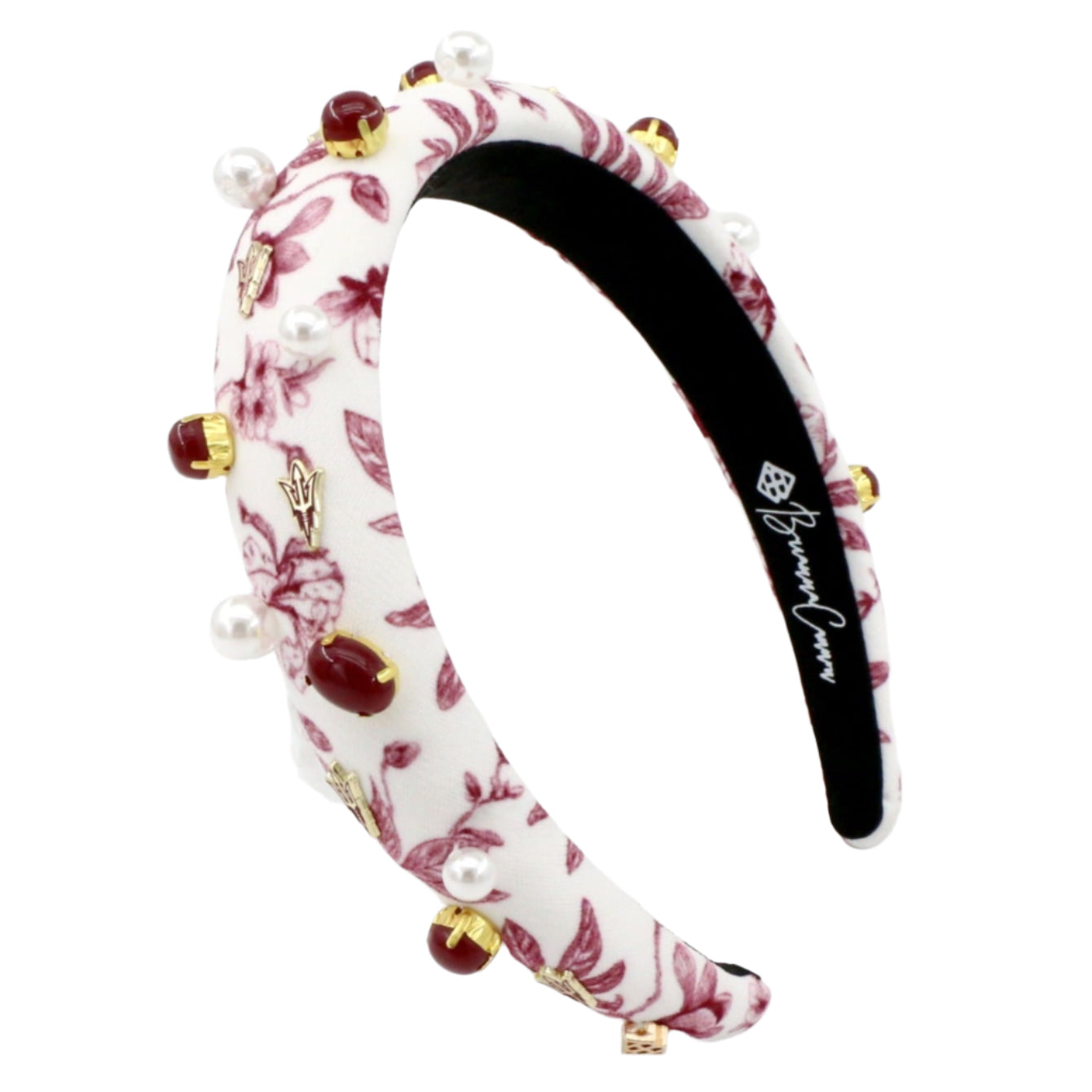 Arizona State Floral Toile Logo Headband PRE-ORDER (Est. 1/15/2026)