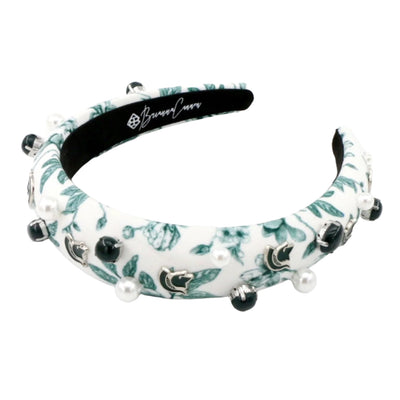 Michigan State Floral Toile Logo Headband