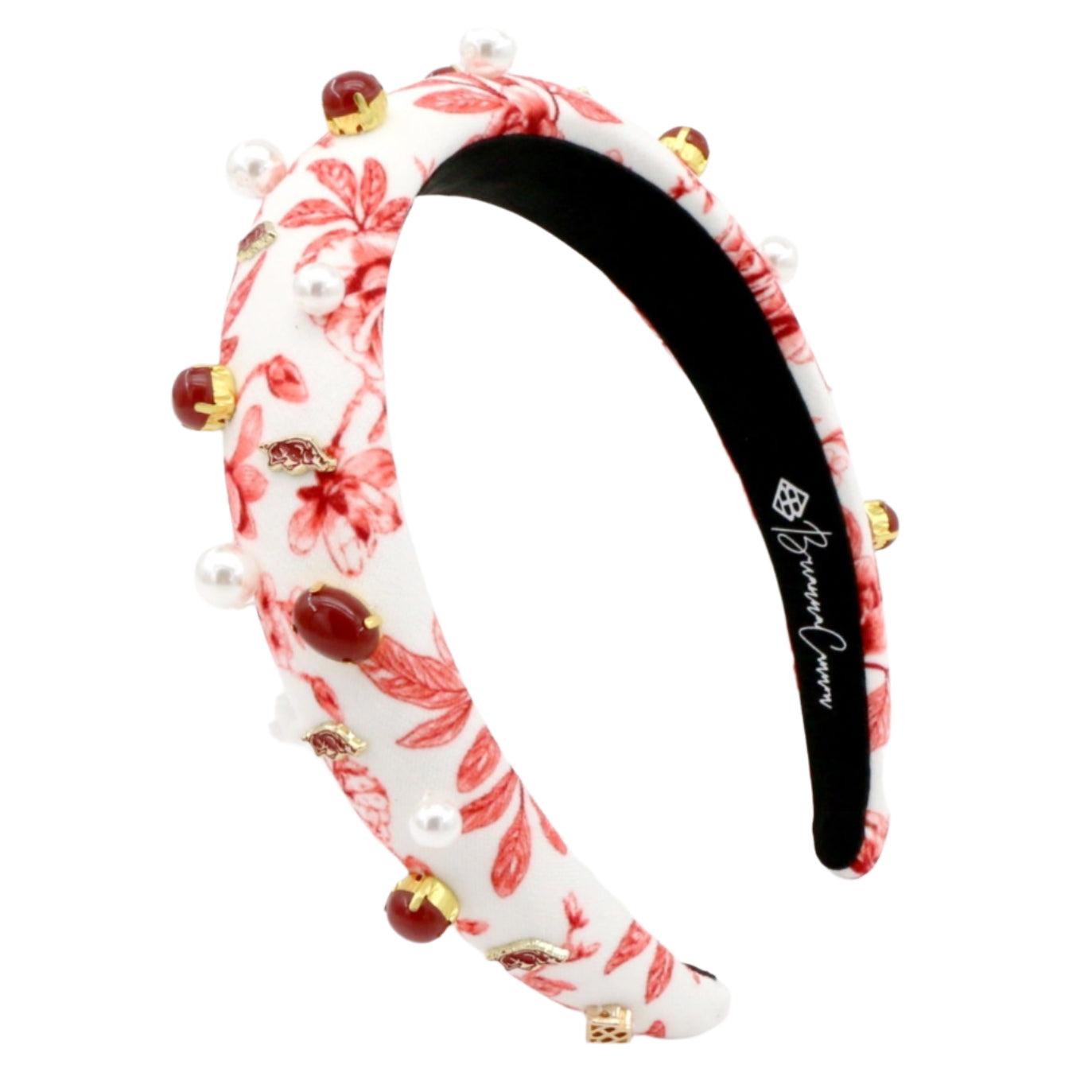 Arkansas Floral Toile Logo Headband
