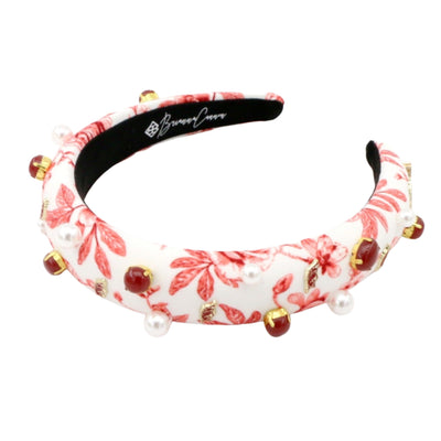 Arkansas Floral Toile Logo Headband