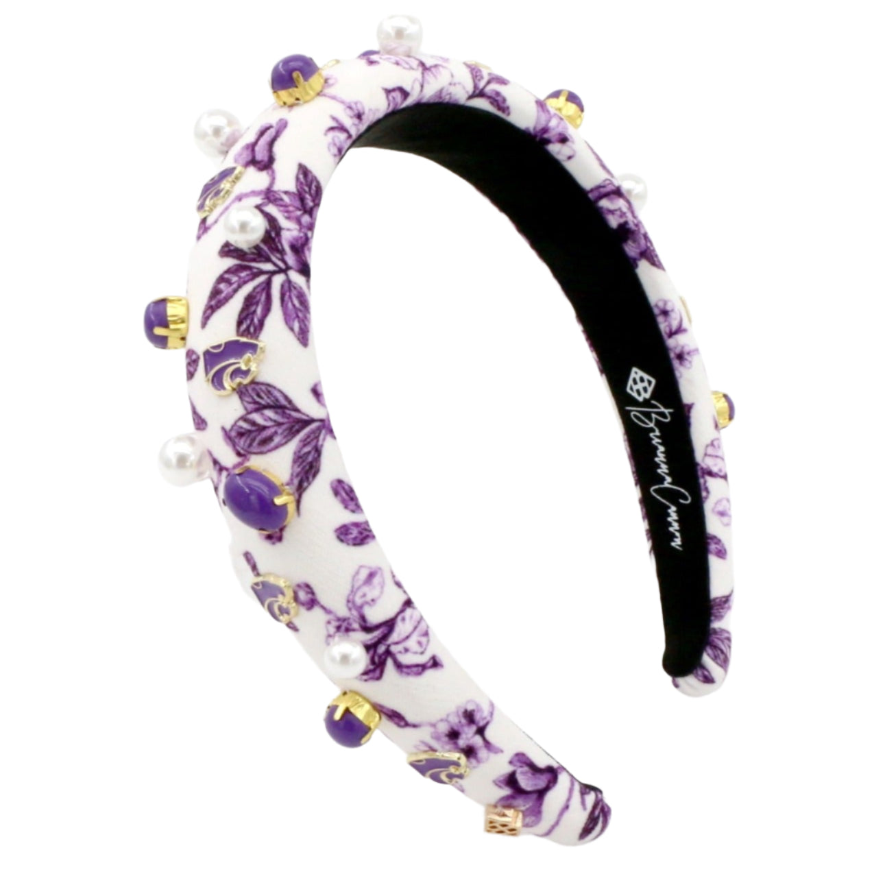 Kansas State Floral Toile Logo Headband