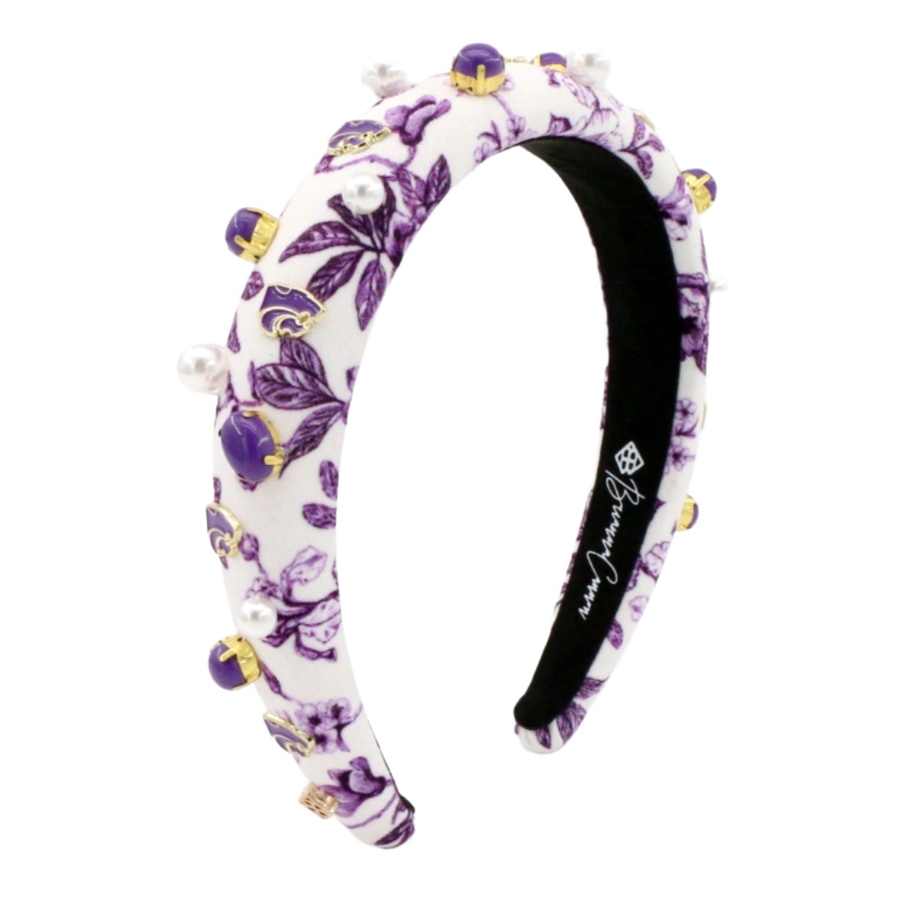 Kansas State Floral Toile Logo Headband