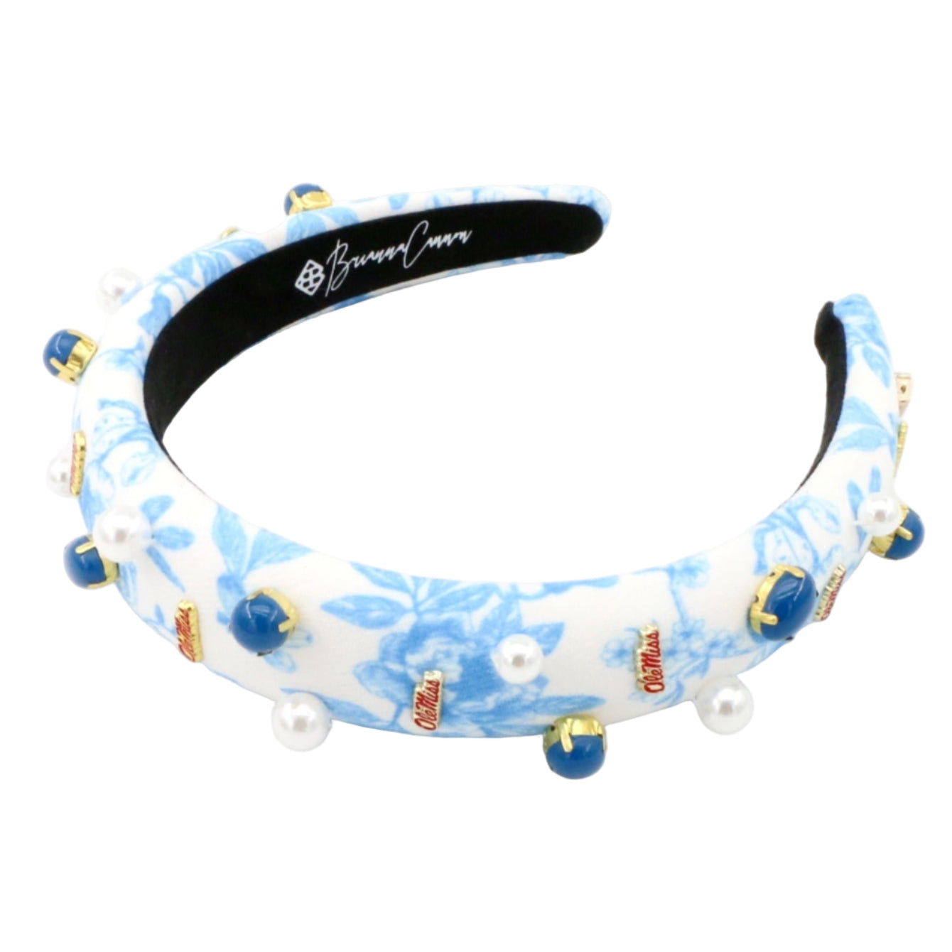 Ole Miss Floral Toile Logo Headband