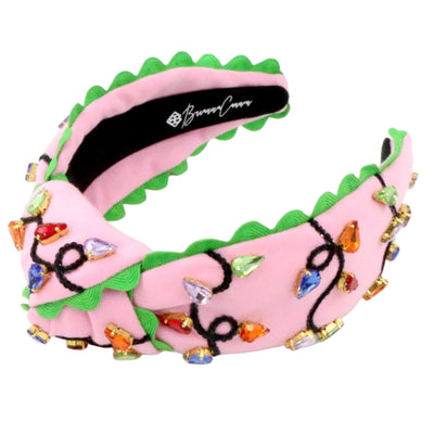 Pink Christmas Light Headband