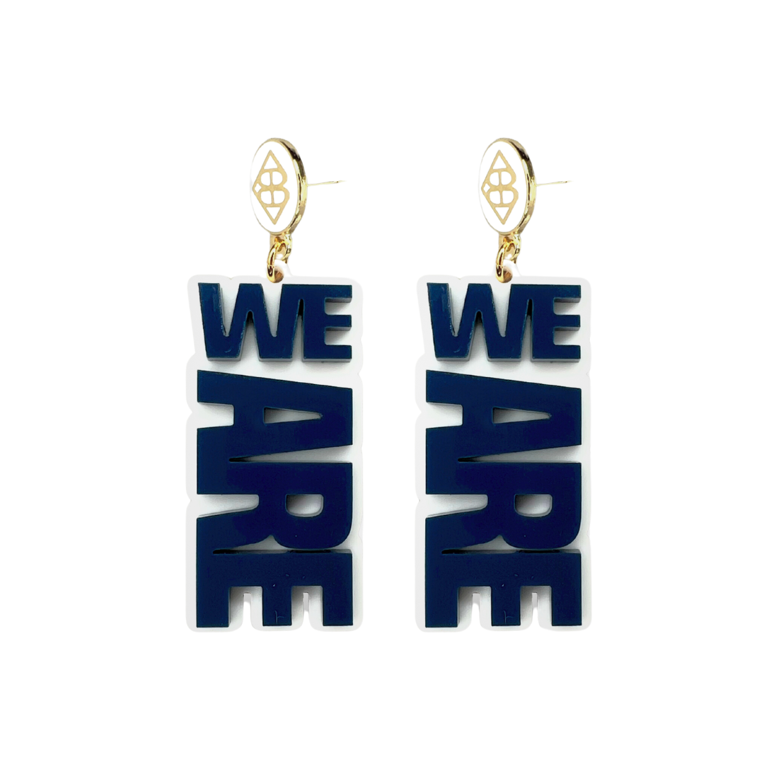 Penn State Navy WE ARE  Earrings