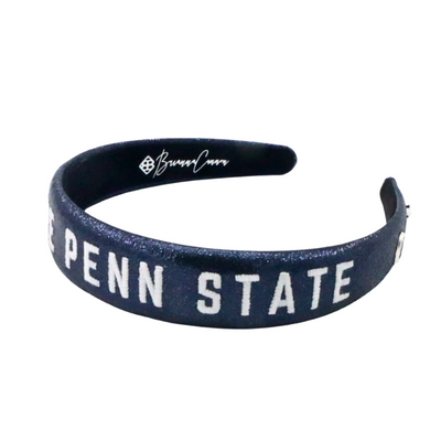 Penn State Navy Thin Embroidered Headband