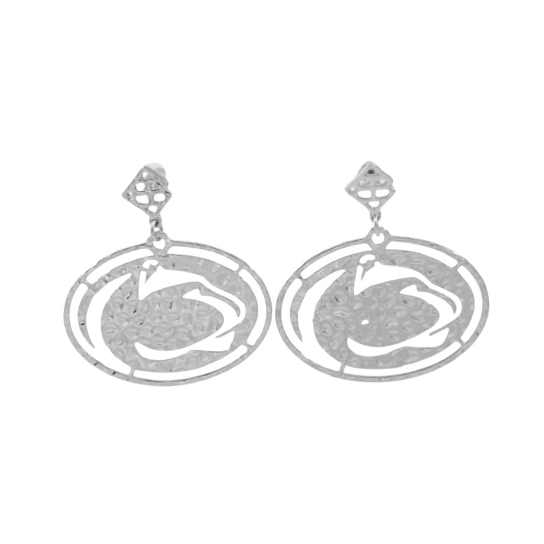 Penn State Silver Logo Earring with BC Logo