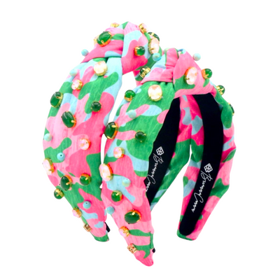 Child Size Pretty Country Pink, Green & Blue Headband