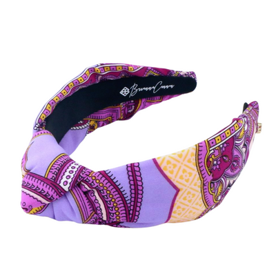 Adult Size Purple Bandana Knotted Headband