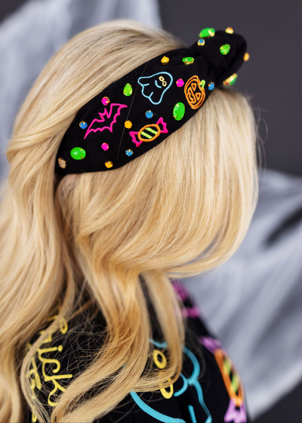 Neon Nights Trick or Treat Headband