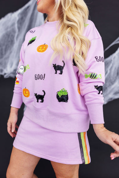 Lavender Spooky Season Sweatshirt
