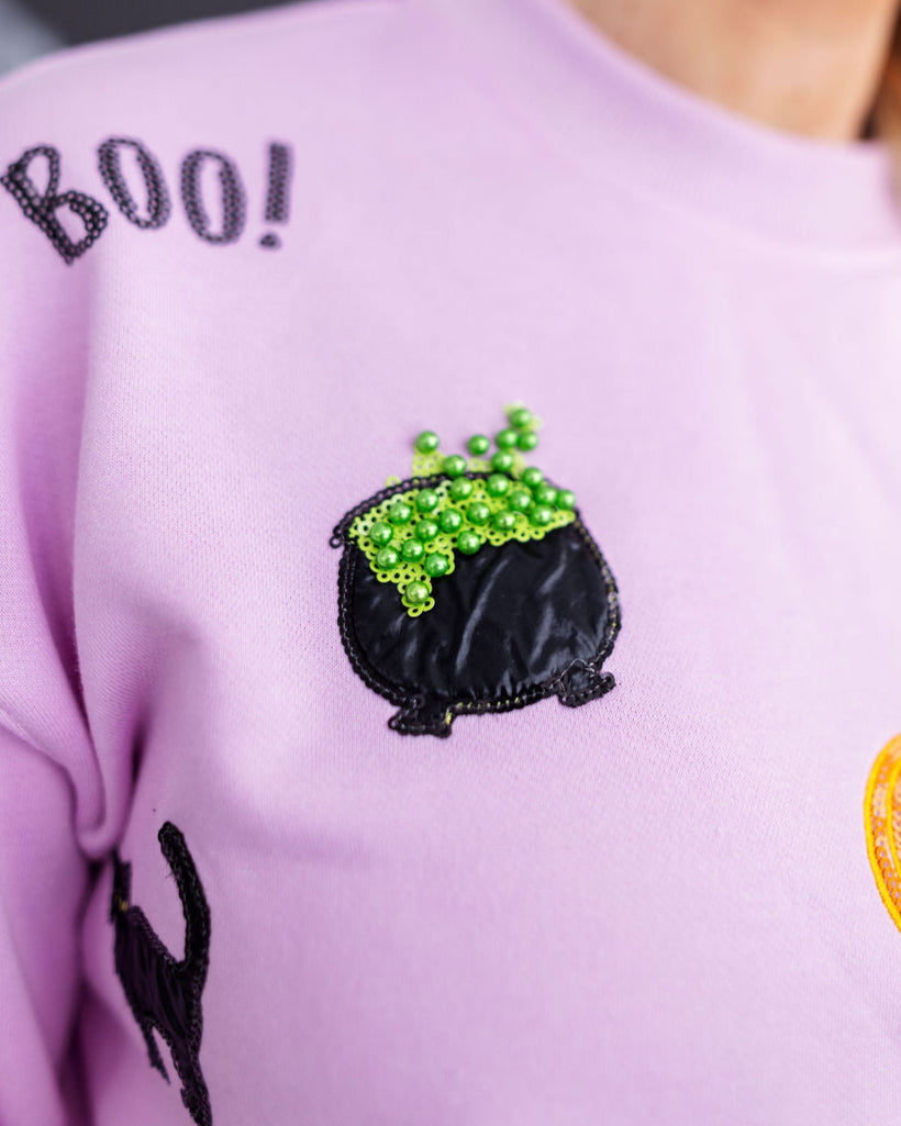 Lavender Spooky Season Sweatshirt
