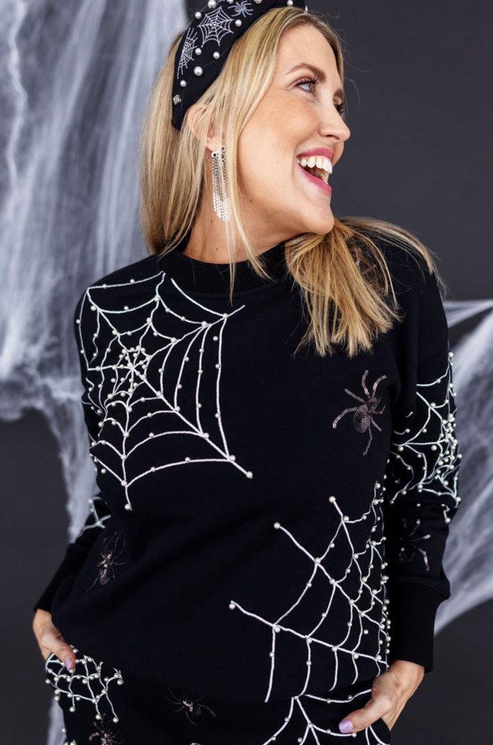 Pearl Webs Spider Sweatshirt