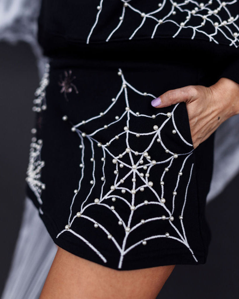 Pearl Webs Spider Skirt/Skort