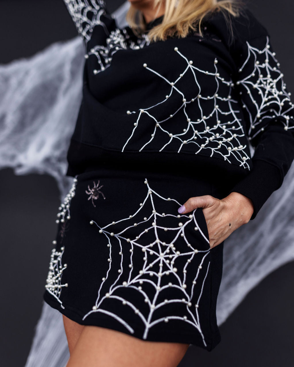 Pearl Webs Spider Skirt/Skort
