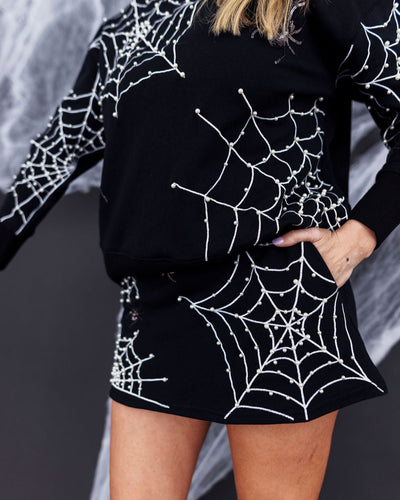 Pearl Webs Spider Skirt/Skort