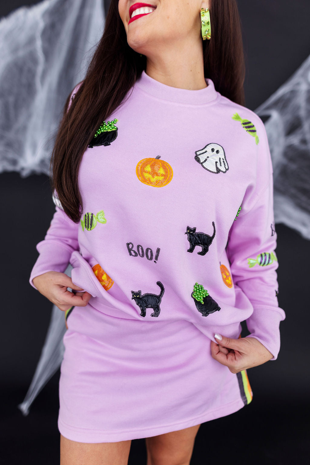 Lavender Spooky Season Sweatshirt