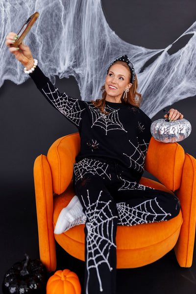 Pearl Webs Spider Sweatpants