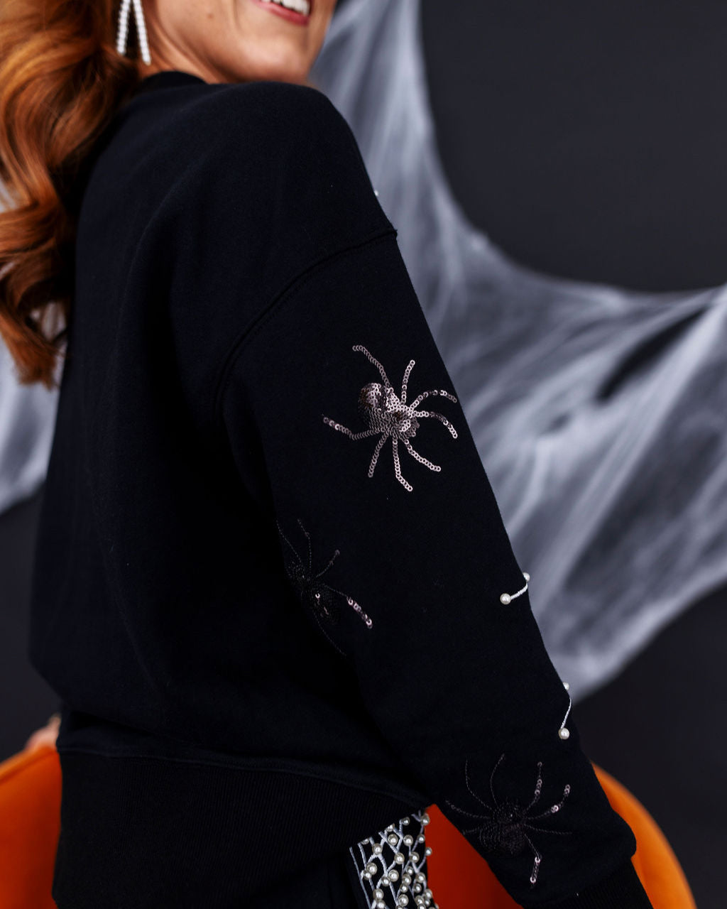 Pearl Webs Spider Sweatshirt