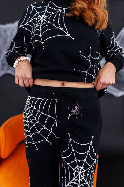 Pearl Webs Spider Sweatpants