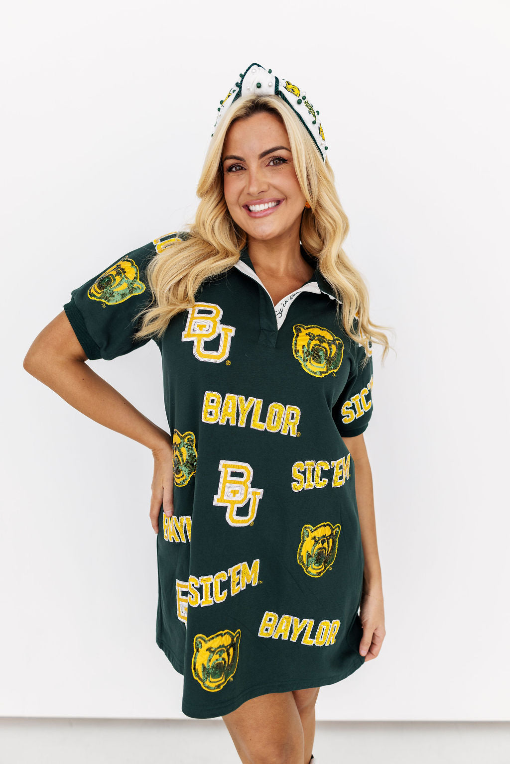 Baylor Logo Patch Dress