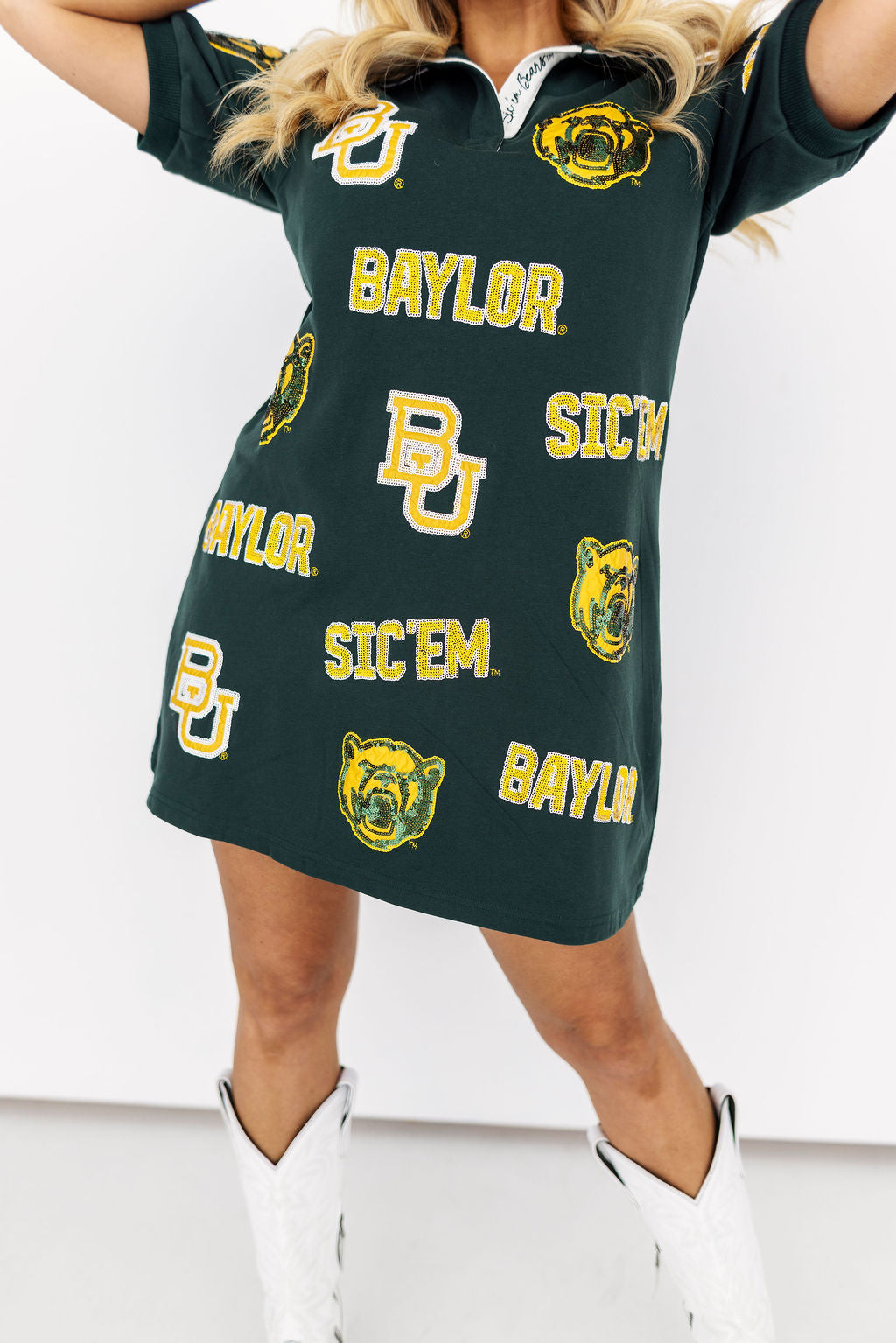 Baylor Logo Patch Dress