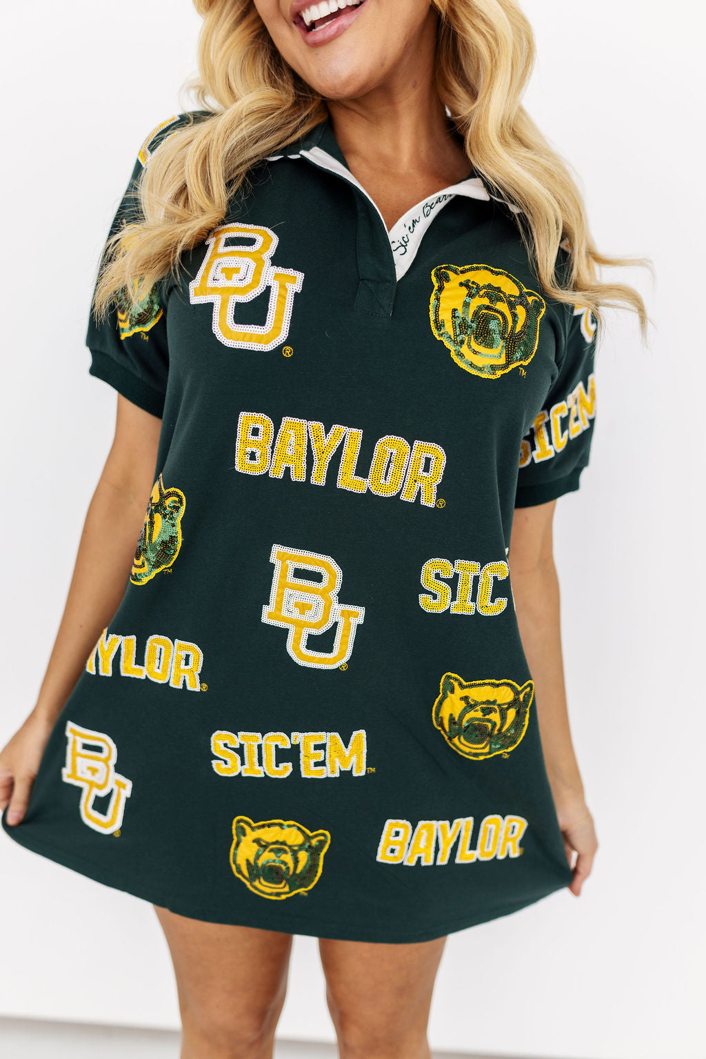 Baylor Logo Patch Dress
