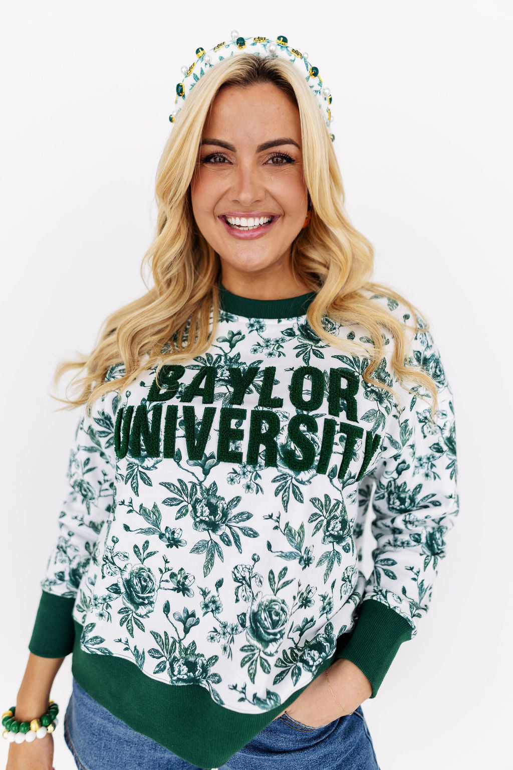 Baylor Floral Toile Sweatshirt
