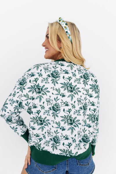 Baylor Floral Toile Sweatshirt