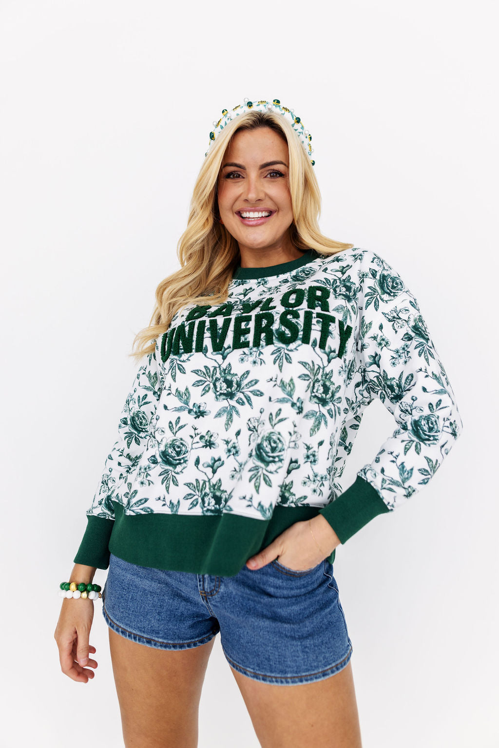 Baylor Floral Toile Sweatshirt