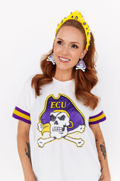 East Carolina Pirate Logo Earrings