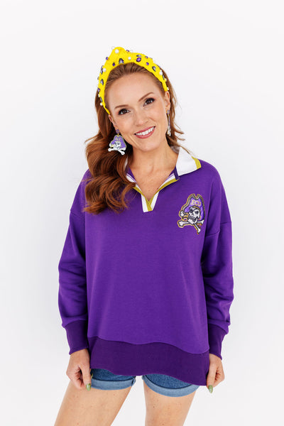 East Carolina Pirate Logo Earrings